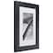 Craig Frames Bauhaus Mystic Satin Black Picture Frame with Mat